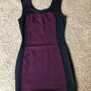 Cotton On maroon and black dress